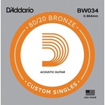 D'Addario D'Addario BW034 Bronze Wound Acoustic Guitar Single String .034