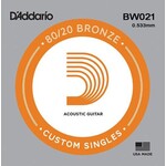 D'Addario D'Addario BW021 Bronze Wound Acoustic Guitar Single String .021