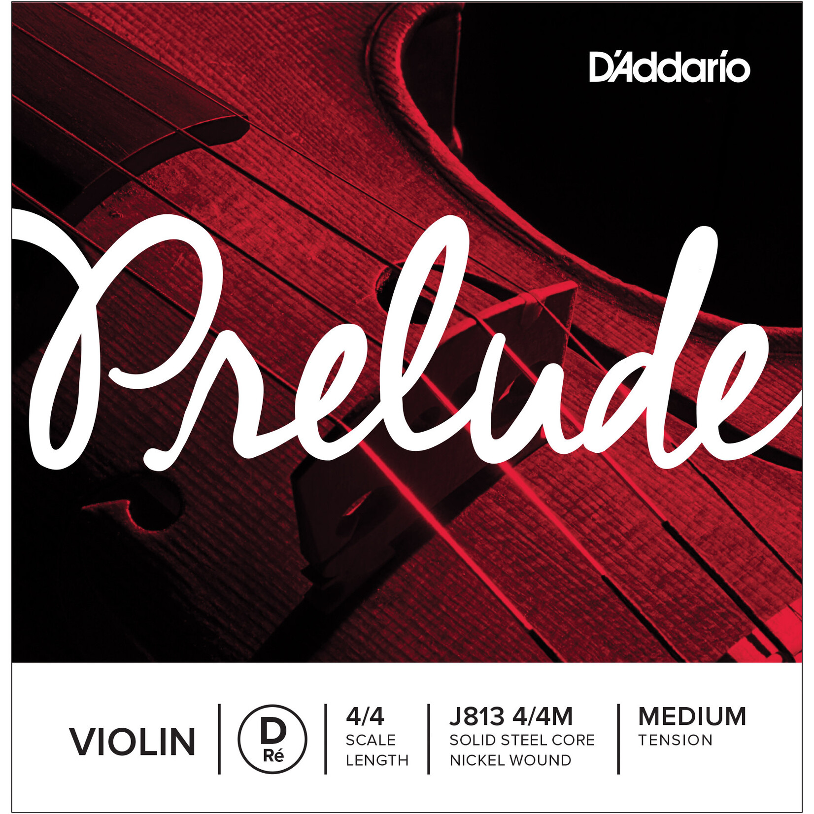 D'Addario D'Addario Prelude Violin D 4/4 Scale Medium Tension *Single String
