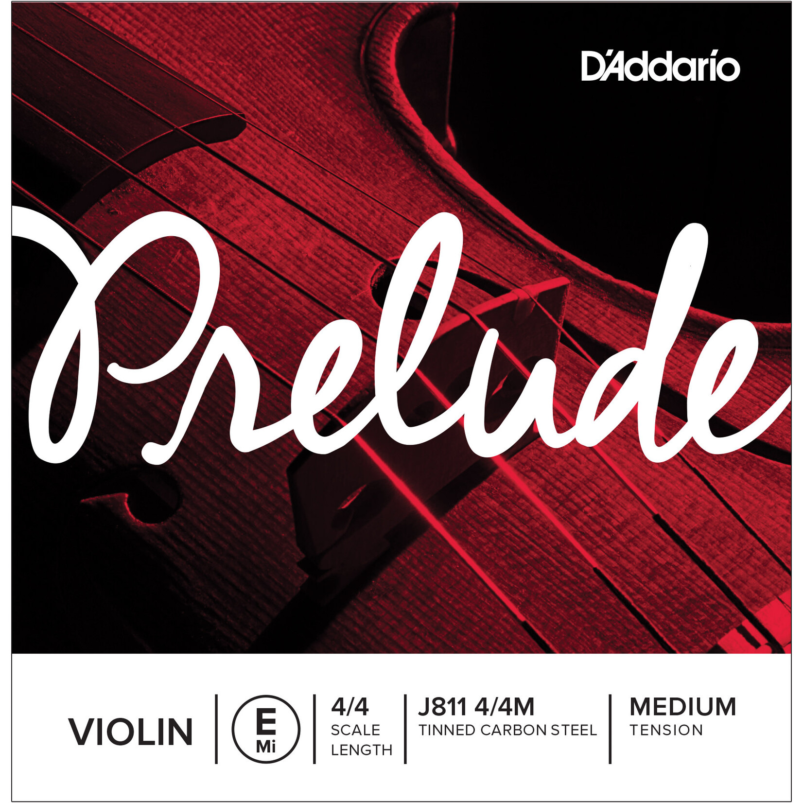 D'Addario D'Addario Prelude Violin E 4/4 Scale Medium Tension *Single String