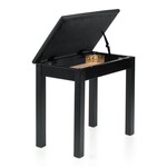 Gator Frameworks Deluxe Wooden Piano Bench in Black