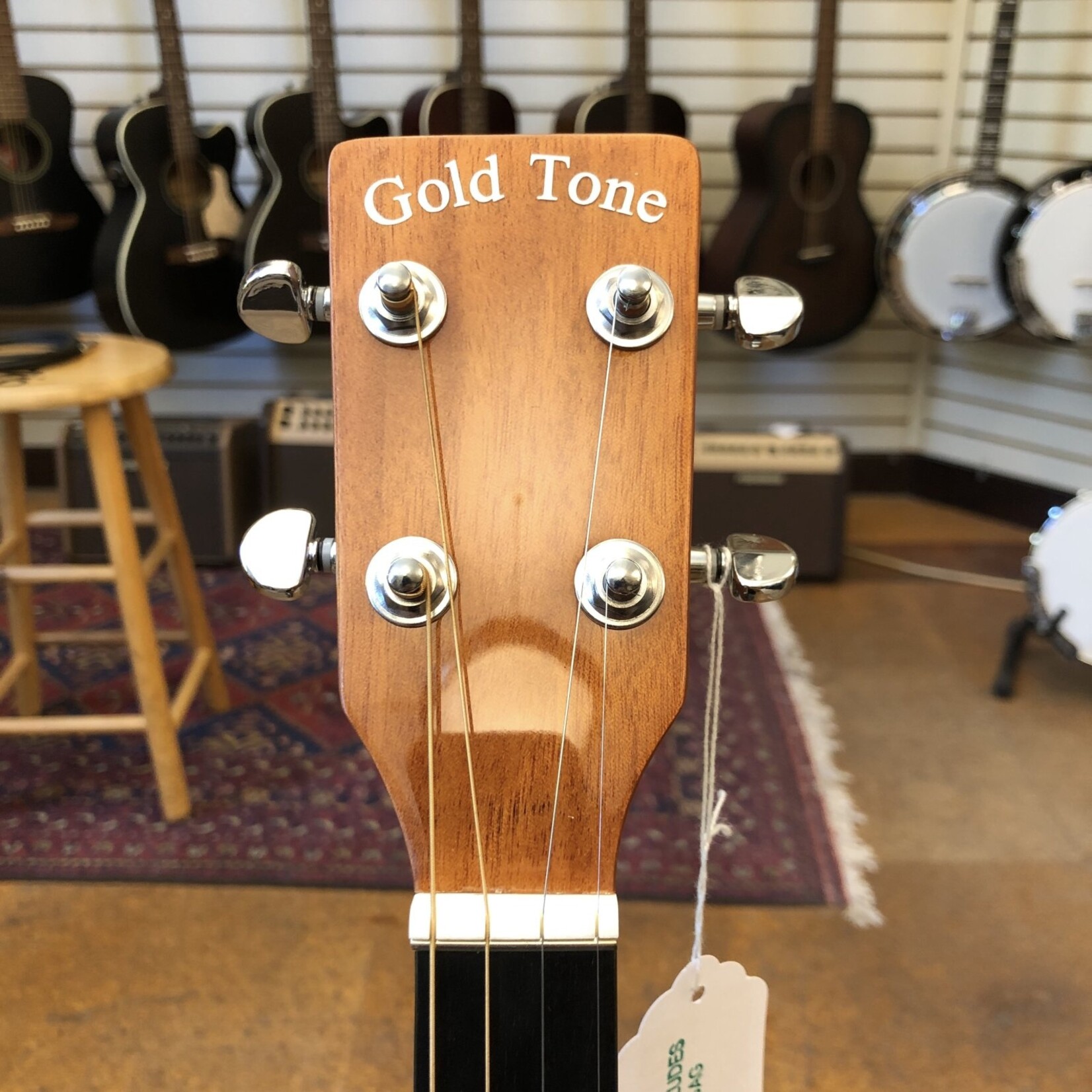 Gold Tone Gold Tone Mastertone TG-18 Sitka Spruce/Mahogany Tenor Acoustic w/Hard Case
