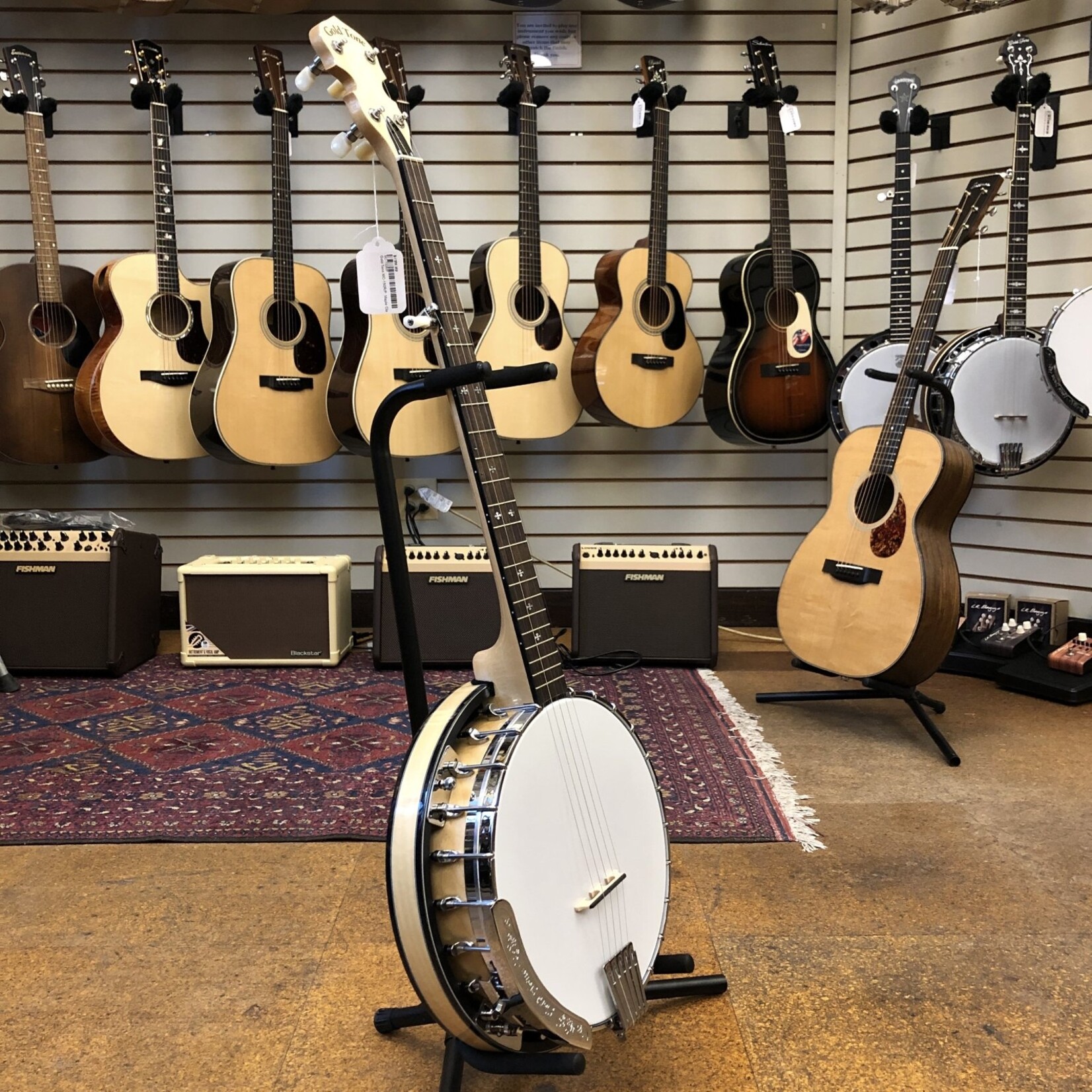 Gold Tone Gold Tone MC-150R/P: Maple Classic Resonator Banjo with Steel Tone Ring and Spikes