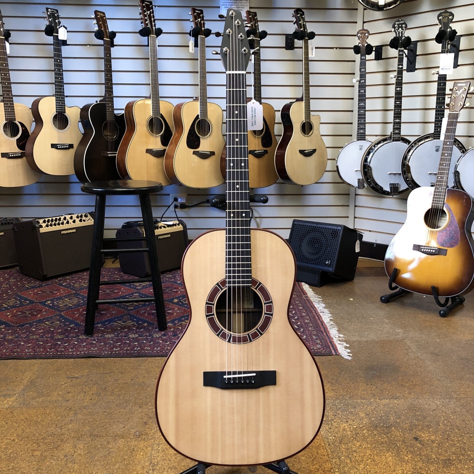 James Claseman James Claseman (Savage MN) Handcrafted 00-13 #9 Lutz Spruce/East Indian Rosewood Acoustic Guitar w/Hard Case