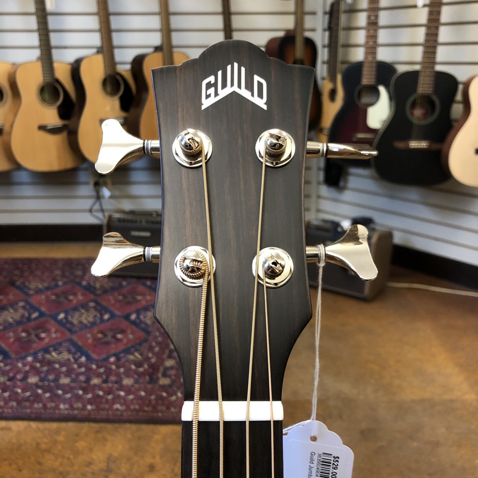 Guild Guild Jumbo Junior Bass Westerly Collection Sitka/Maple Acoustic-Electric Short Scale Bass