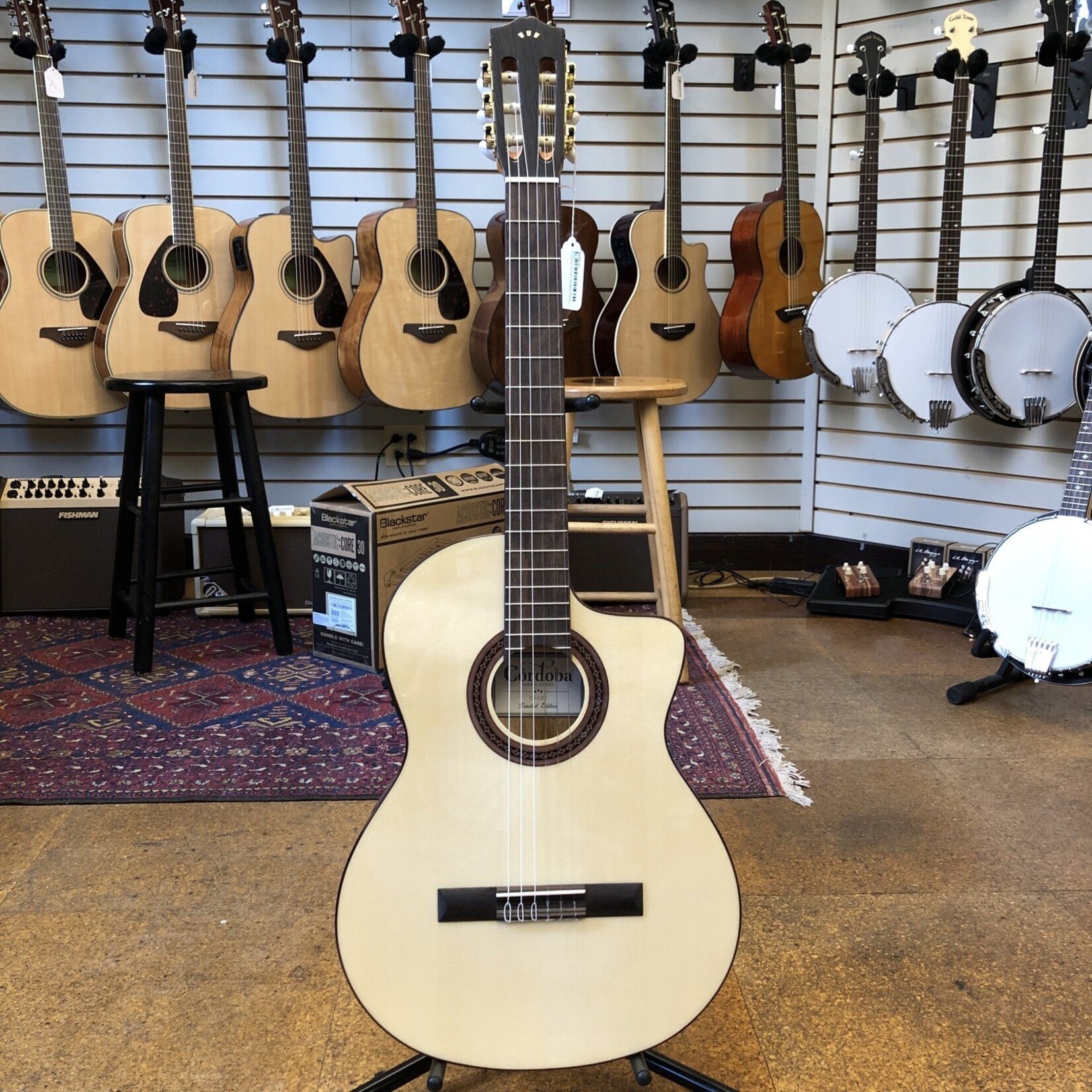 Cordoba Cordoba Limited Edition C5-CET Solid Spruce/Spalted Maple Cutaway Acoustic-Electric