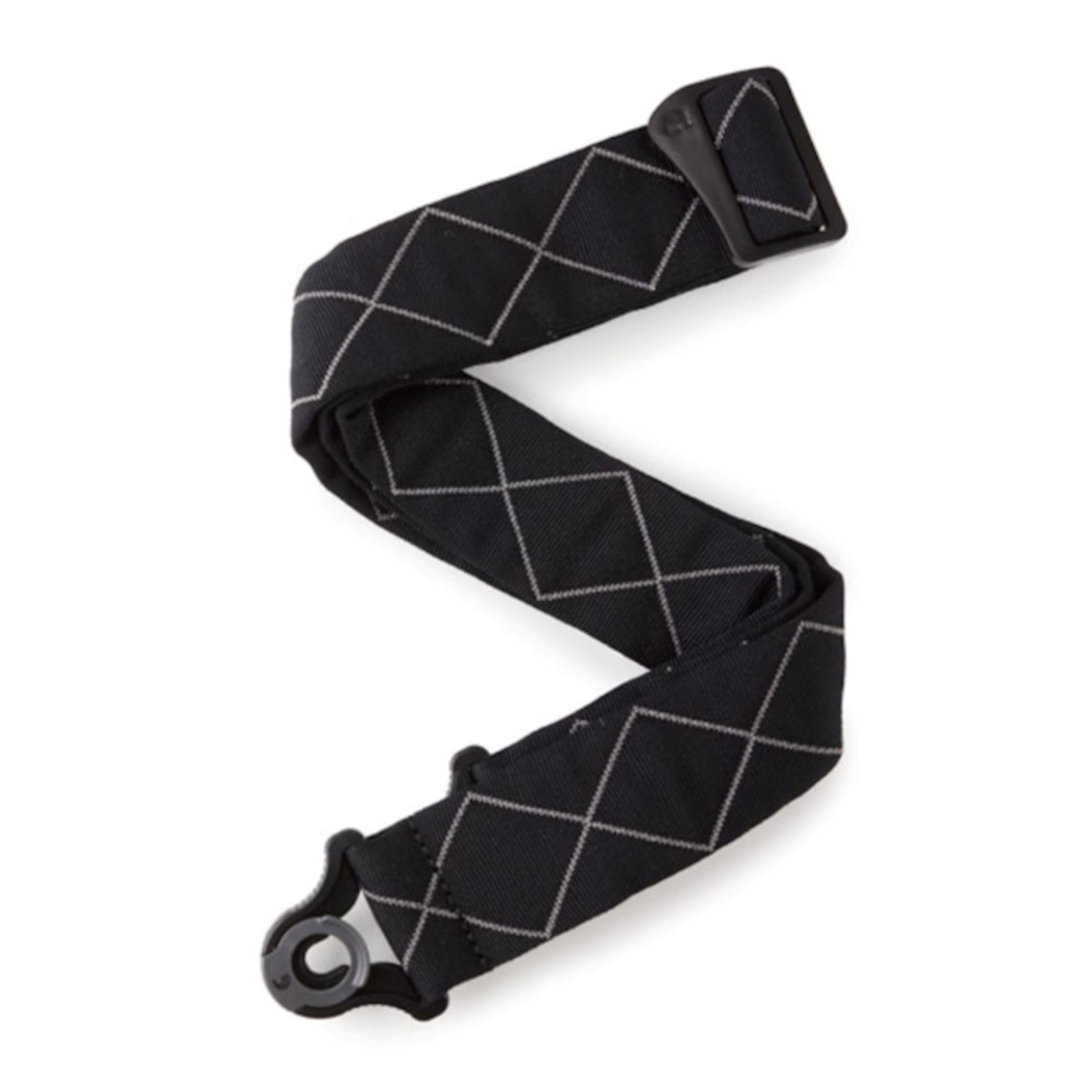 D'Addario Auto Lock Guitar Strap - Black Diamonds