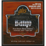 GHS GHS PF170 Stainless Steel 5-String Banjo Strings Light