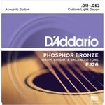 D'Addario D'Addario EJ26 Phosphor Bronze Acoustic Guitar Strings Custom Light 11-52