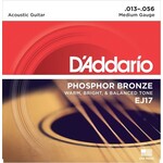 D'Addario D'Addario EJ17 Phosphor Bronze Acoustic Guitar Strings Medium 13-56