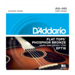 D'Addario D'Addario EFT16 Flat Tops Phosphor Bronze Acoustic Guitar Strings Light 12-53