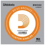 D'Addario D'Addario BW022 Bronze Wound Acoustic Guitar Single String .022