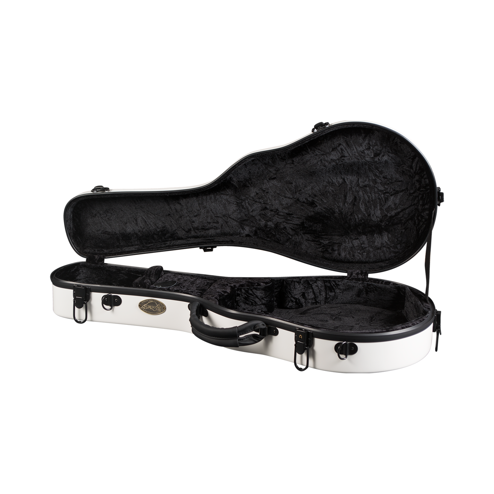 Superior Superior CF-1520W Deluxe Fiberglass F Model Mandolin Case - White