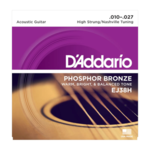 D'Addario D'Addario EJ38H Phosphor Bronze Acoustic Guitar Strings High Strung/Nashville Tuning 10-27
