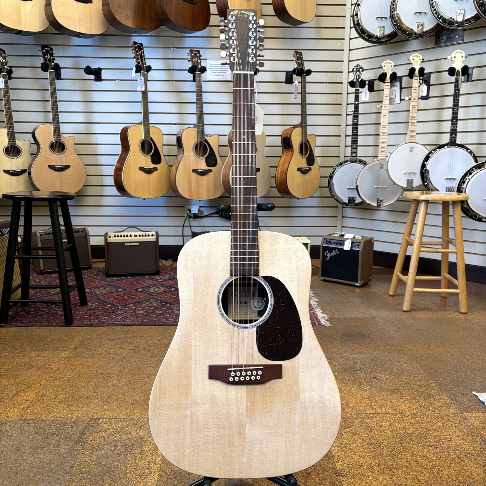 Martin Martin D-X2E 12-String Sitka Spruce/Brazilian Rosewood HPL Dreadnought Acoustic-Electric w/Padded Gig Bag