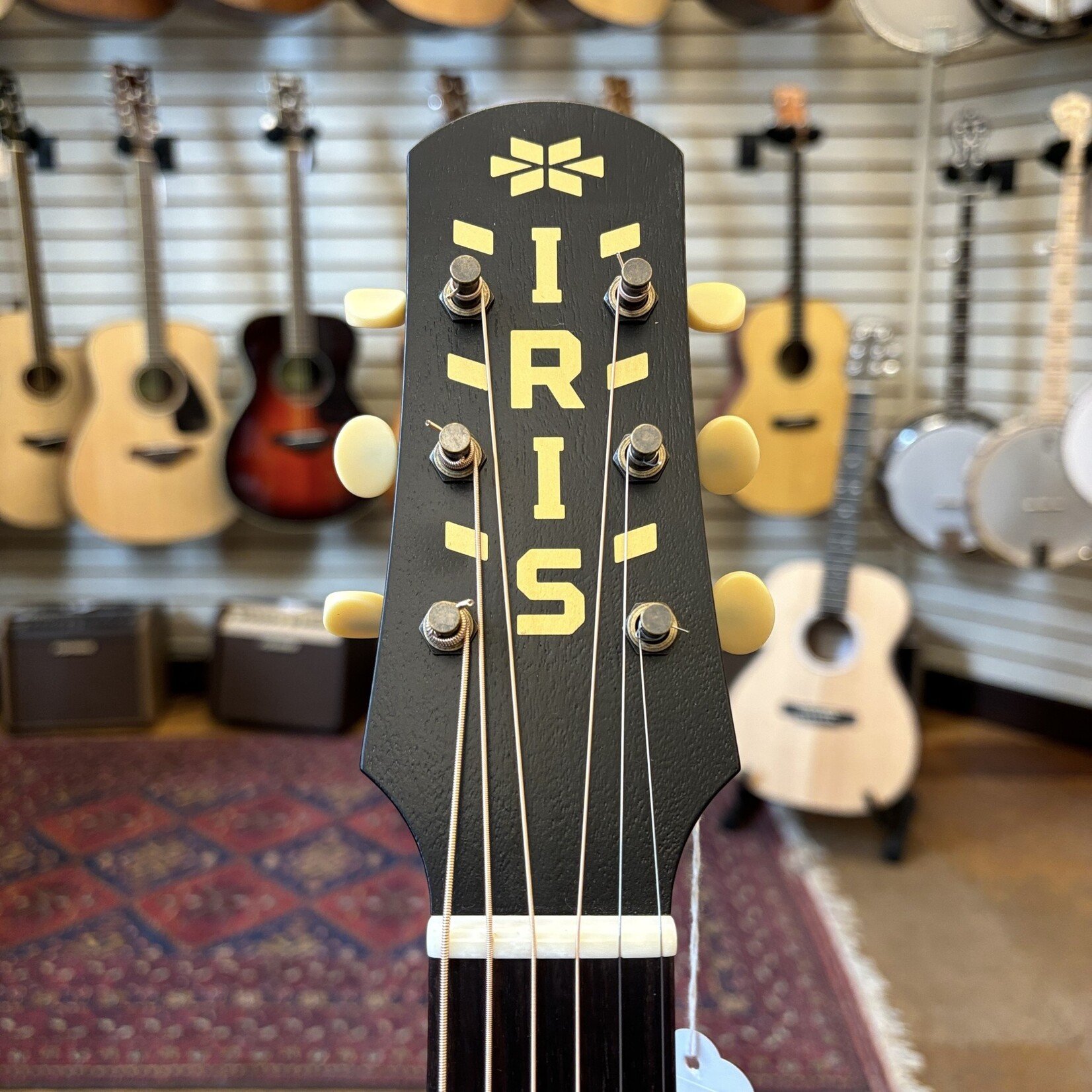 Iris Guitars Iris Guitars CH Model Sitka Spruce/Mahogany Parlor Acoustic Sunburst w/Hard Case