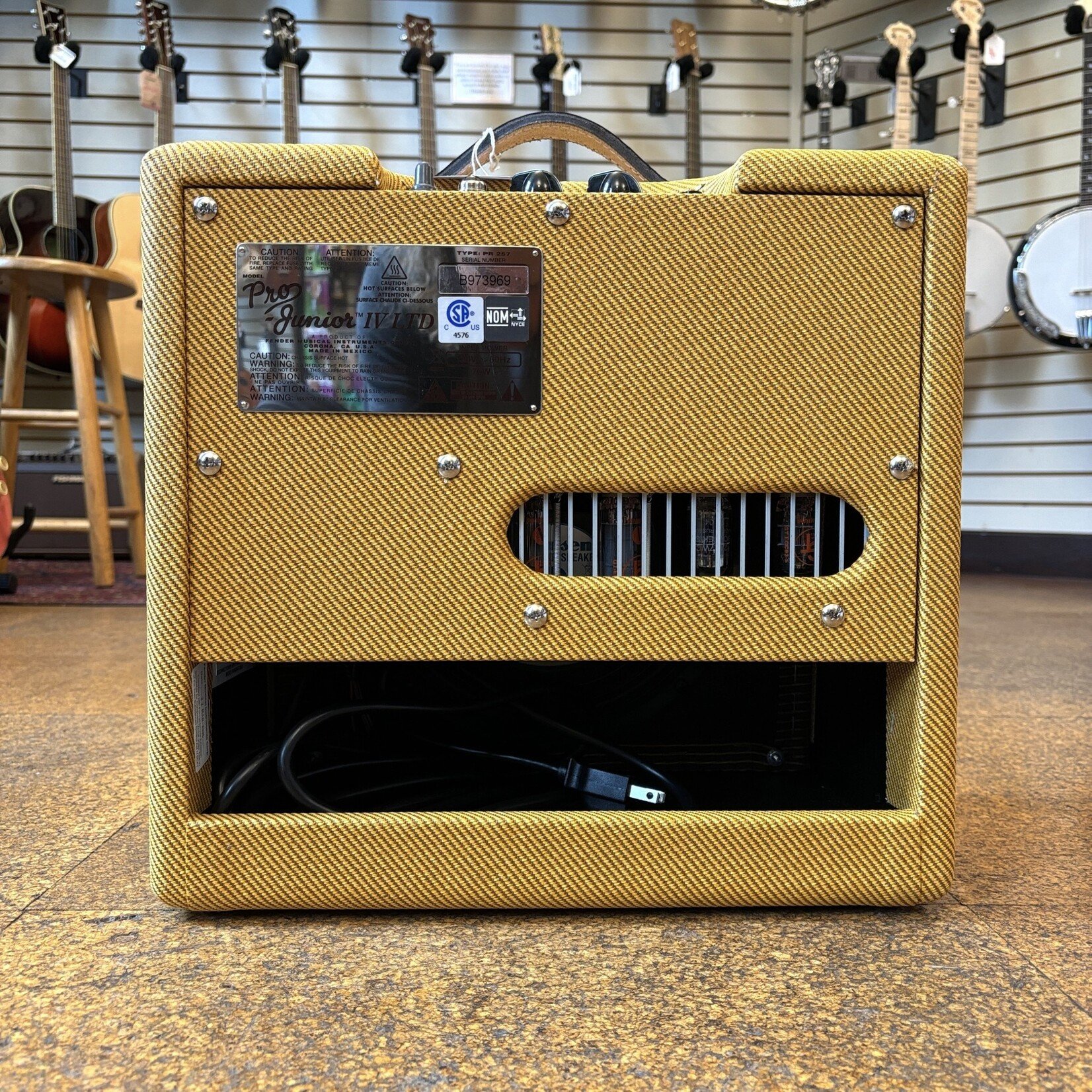 Fender Fender Pro Junior IV 1x10" 15-watt Tube Combo Amp Lacquered Tweed