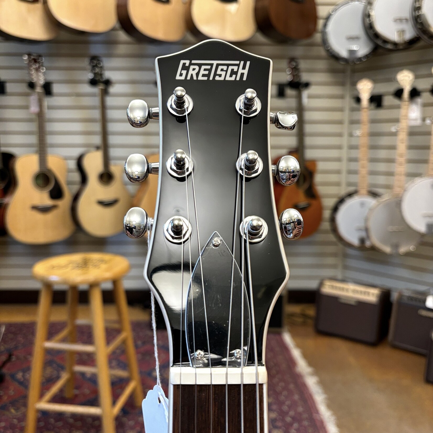 Gretsch Gretsch G5220LH Electromatic Jet BT Single-Cut with V-Stoptail, Left-Handed Solid Body Electric Guitar Jade Grey Metallic