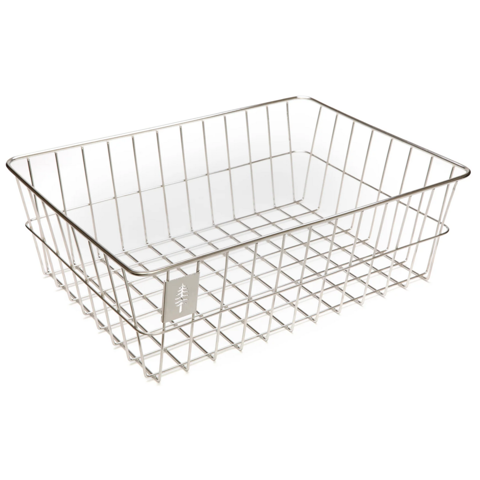 PDW Portland Design Works Timber to Town ZigZag Basket - Silver, Medium