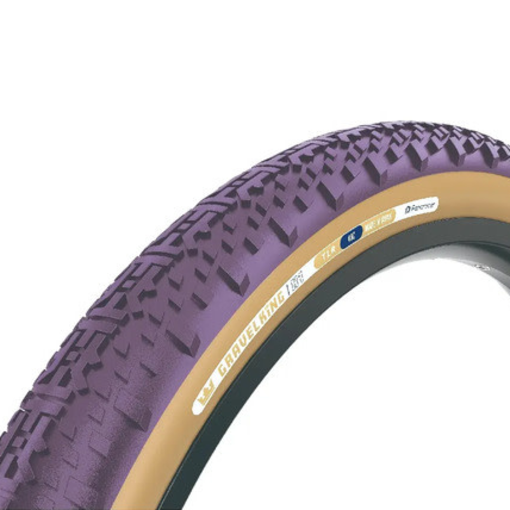 Panaracer Panaracer Gravel King X-1, 700 X 45C Purple/Brown Tubeless/Folding