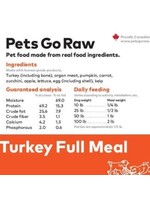 Pets Go Raw Pets Go Raw - Turkey Full Meal Dog 25lb