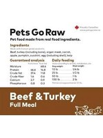 Pets Go Raw Pets Go Raw - Beef/Turkey Full Meal Dog 25lb
