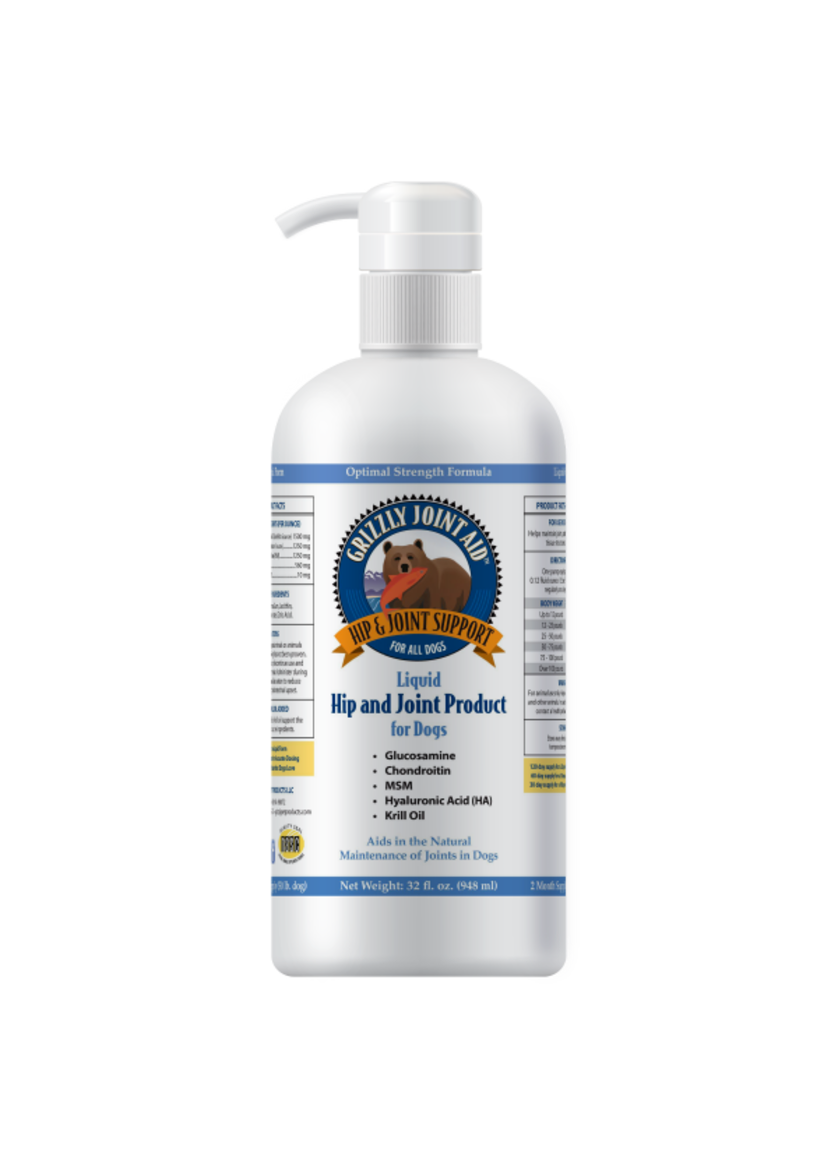 Grizzly Grizzly - Liquid Joint Aid for Dogs 32oz
