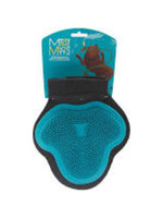 Messy Mutts Messy Mutts - Silicone Blue Grooming Glove Large