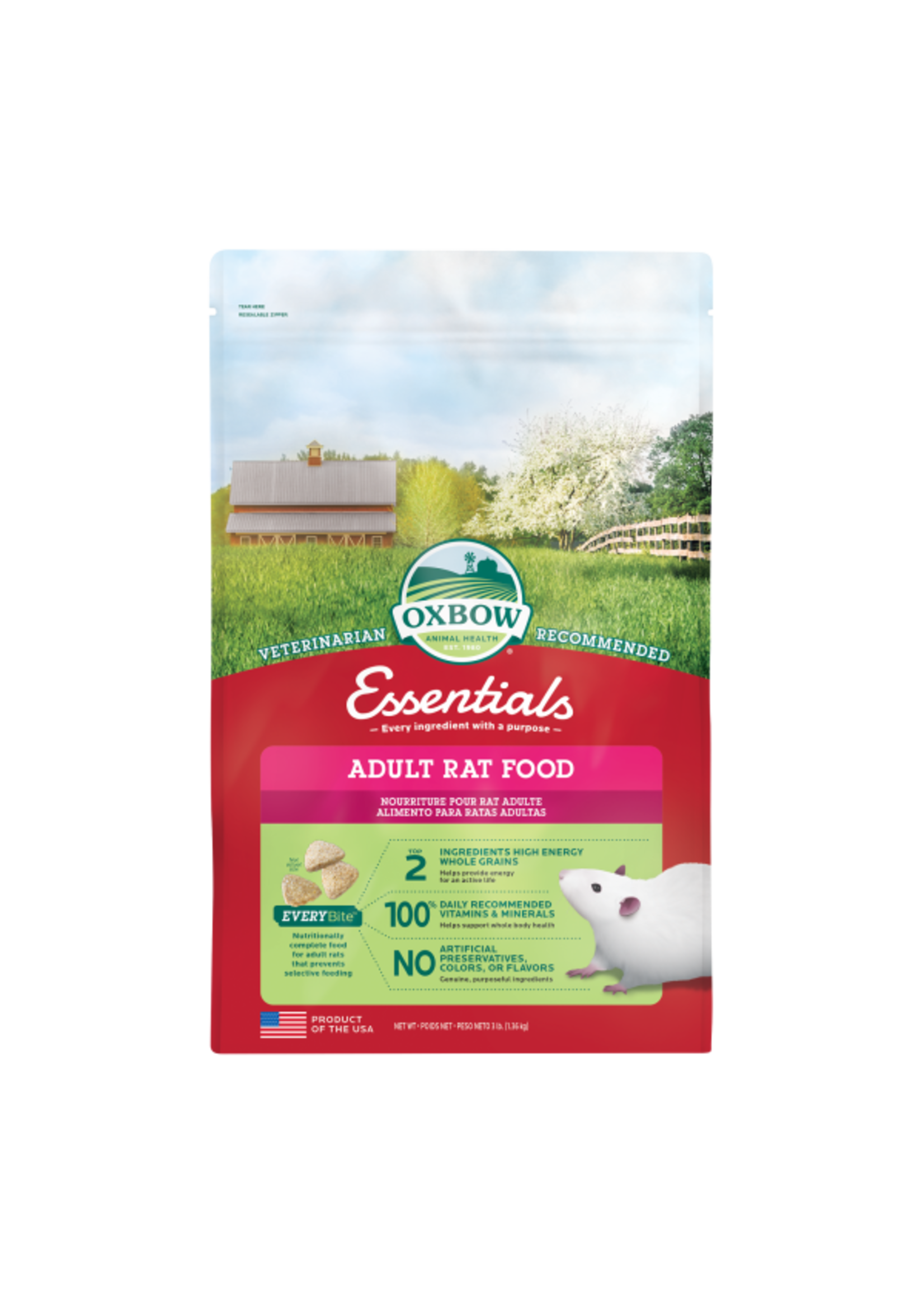Oxbow Oxbow - Adult Rat Food 3lb