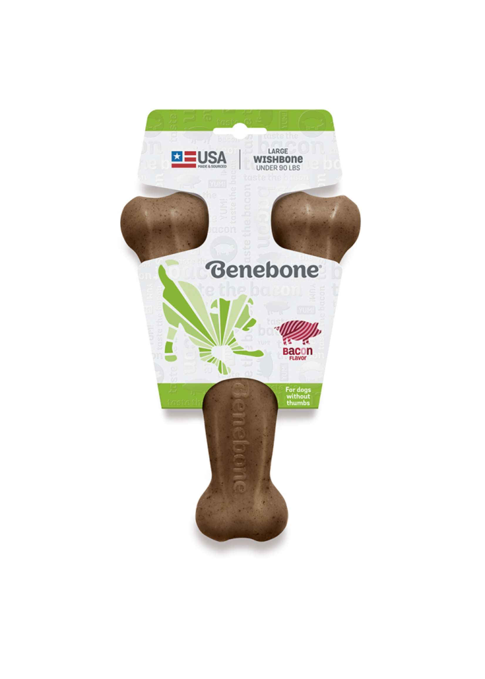 Benebone Benebone - Wishbone Bacon Chew Toy Large