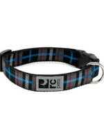 RC Pets Products RC Pets - Clip Collar Black Twill Plaid Large 1"