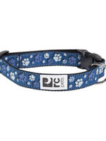 RC Pets Products RC Pets - Clip Collar Fresh Tracks Blue Small 3/4"