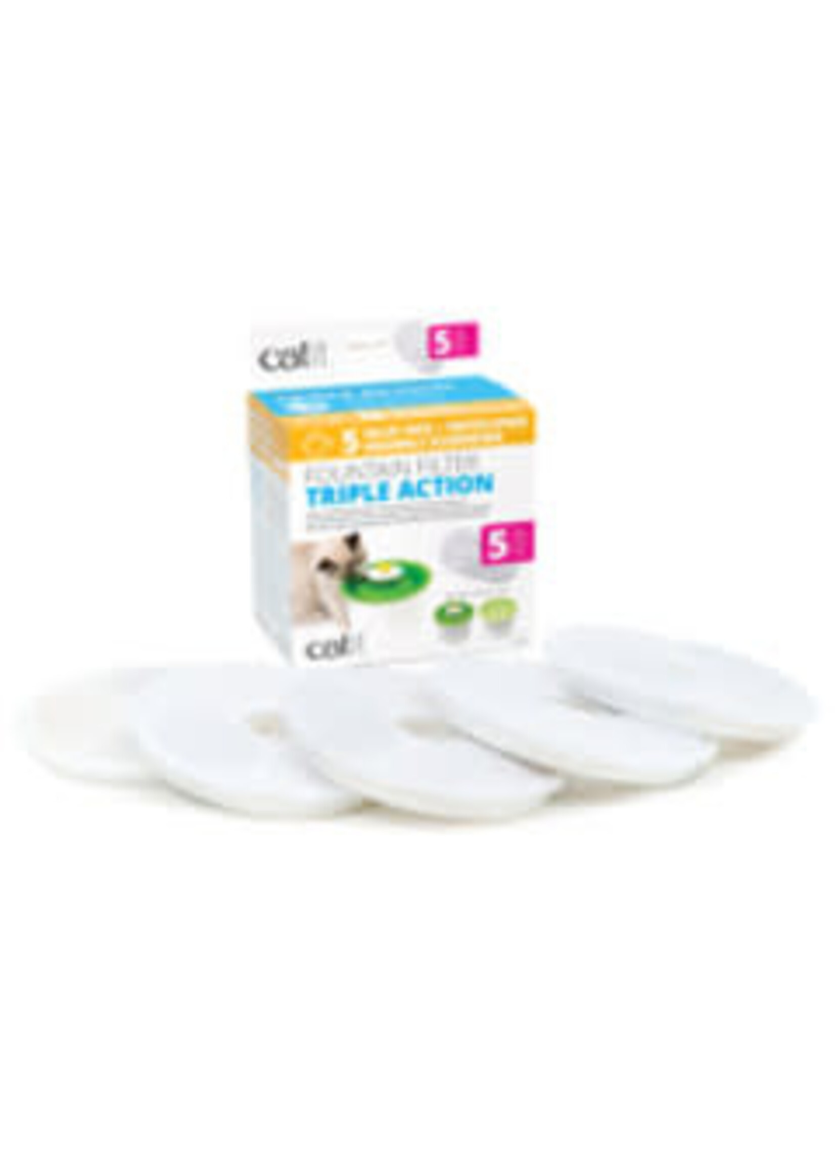 Catit Catit - 2.0 Triple Action Fountain Filter 5 Pack
