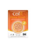 Catit Catit - Devine Shreds Chicken w/ Salmon & Pumpkin Cat 75g