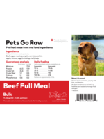 Pets Go Raw Pets Go Raw - Beef Full Meal Dog 12lb