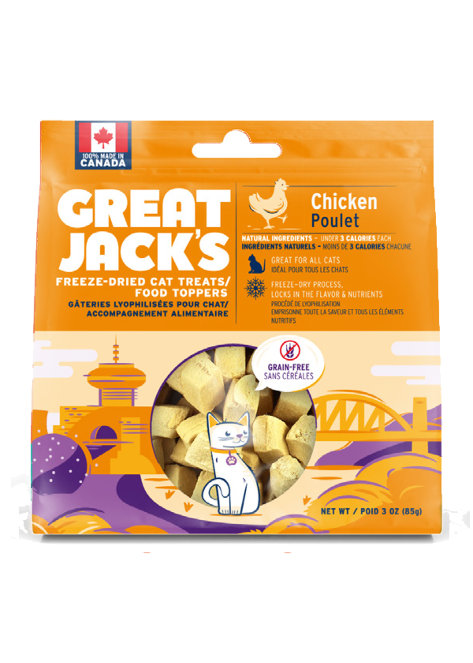 Great Jacks Great Jack's - Freeze Dried Cat Treats Chicken 85g