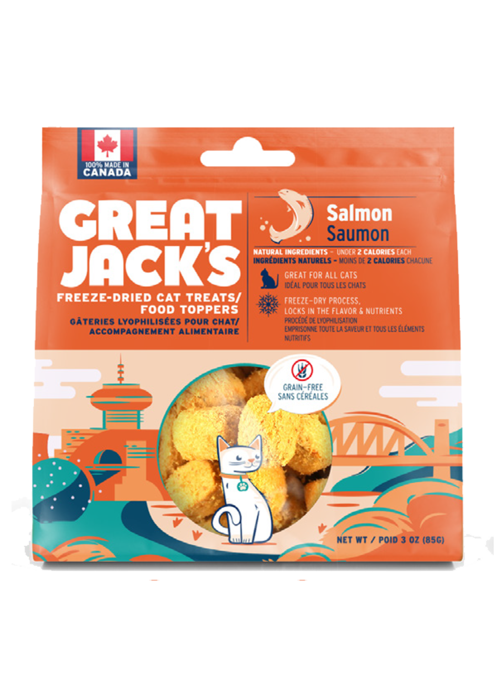 Great Jacks Great Jack's - Freeze Dried Cat Treats Salmon 85g