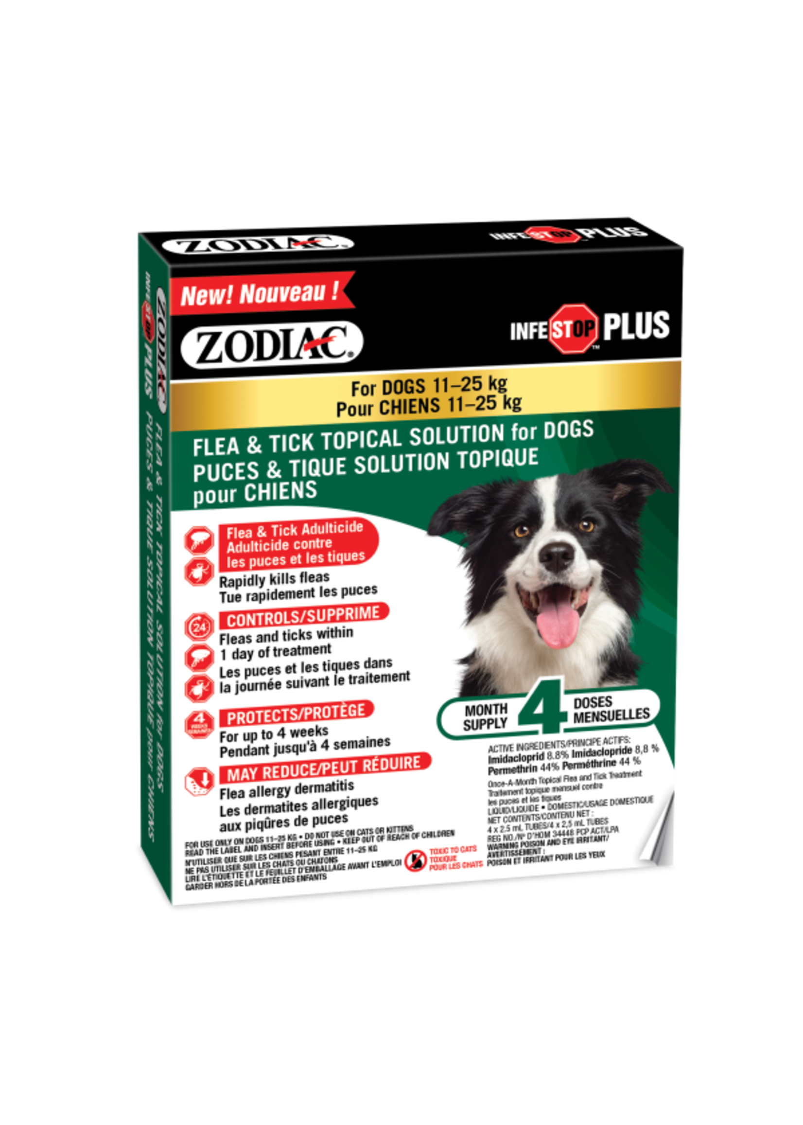 Zodiac Zodiac - Infestop Plus Dogs (Flea & Tick) 11kg to 25kg