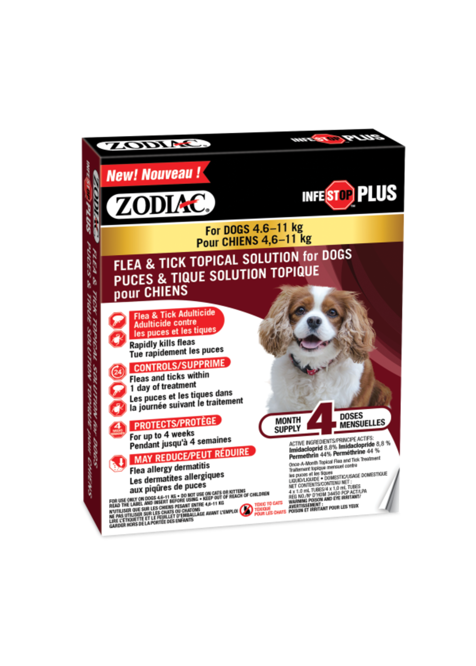 Zodiac Zodiac - Infestop Plus Dogs (Flea & Tick) 4.6kg to 11kg