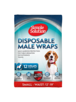Simple Solutions Simple Solution - Disposable Male Dog Wrap Small (Waist 12"-19")