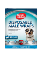 Simple Solutions Simple Solution - Disposable Male Dog Wrap Medium (Waist 15"-23")
