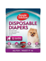 Simple Solutions Simple Solution - Disposable Female Diapers XSmall/Toy (12pk)