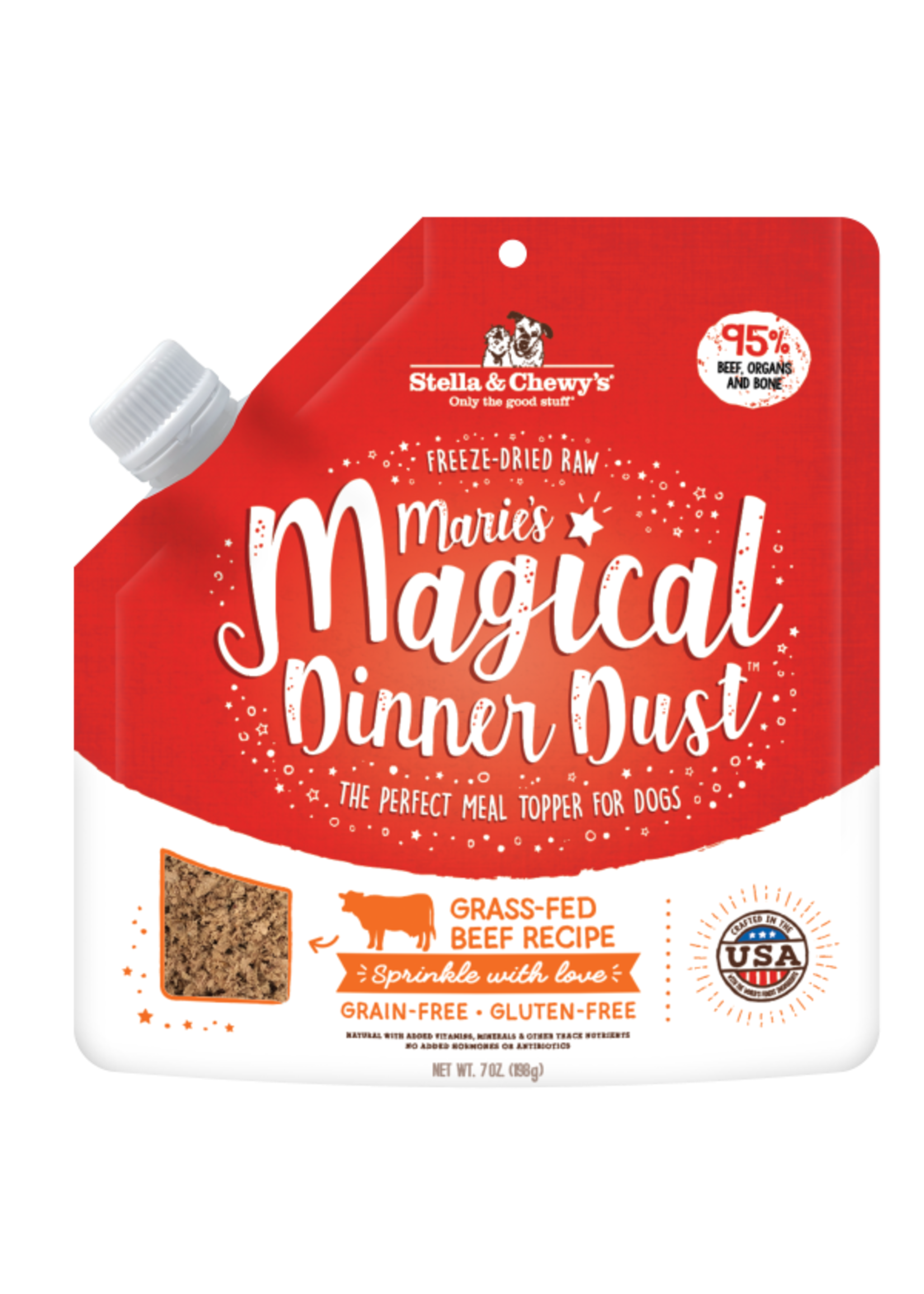 Stella & Chewy Stella & Chewys - FD Maries Magic Dinner Dust Grass Fed Beef Dog 7 oz