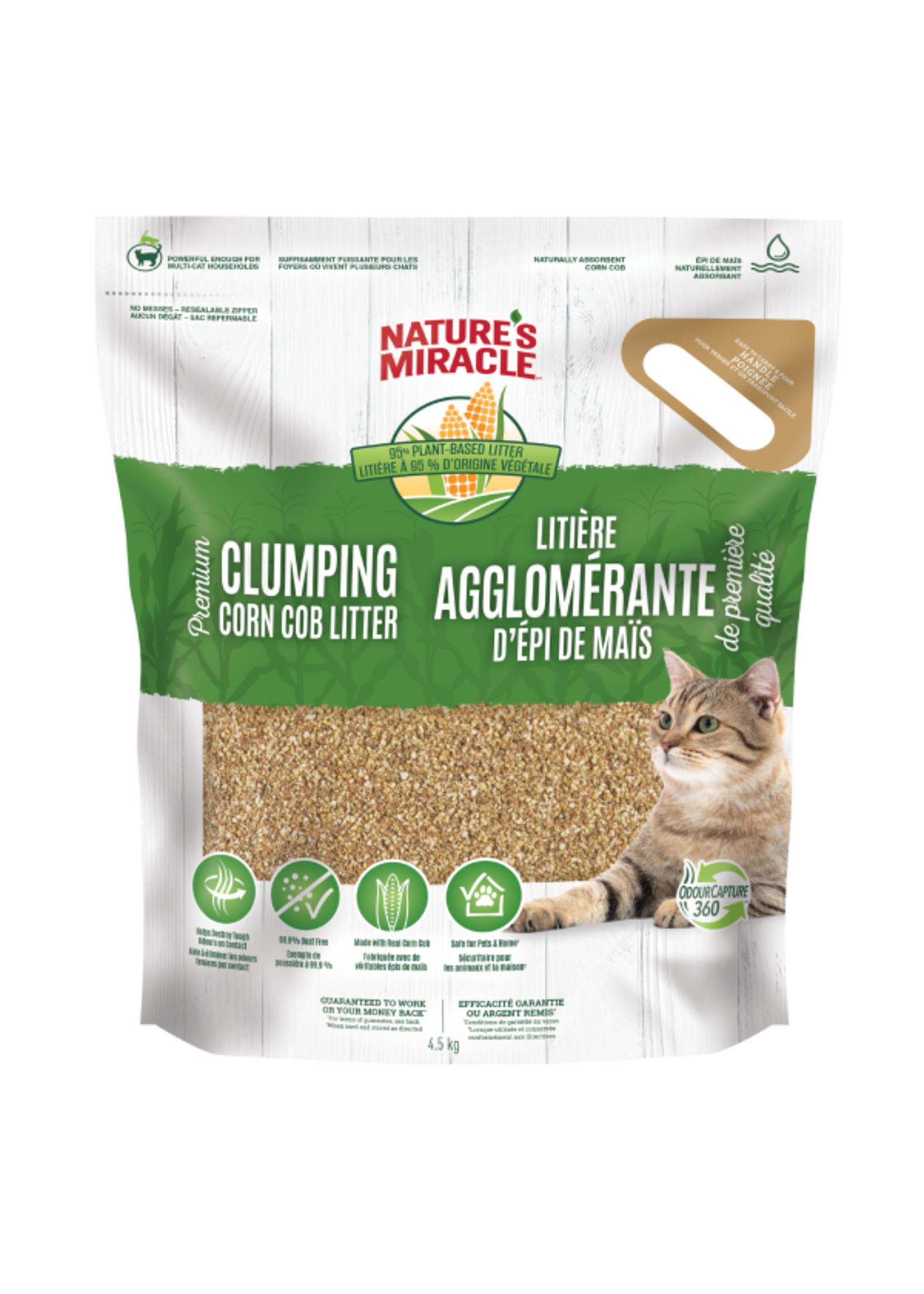 Nature's Miracle NM - Premium Clumping Corn Cob Litter 10 lb
