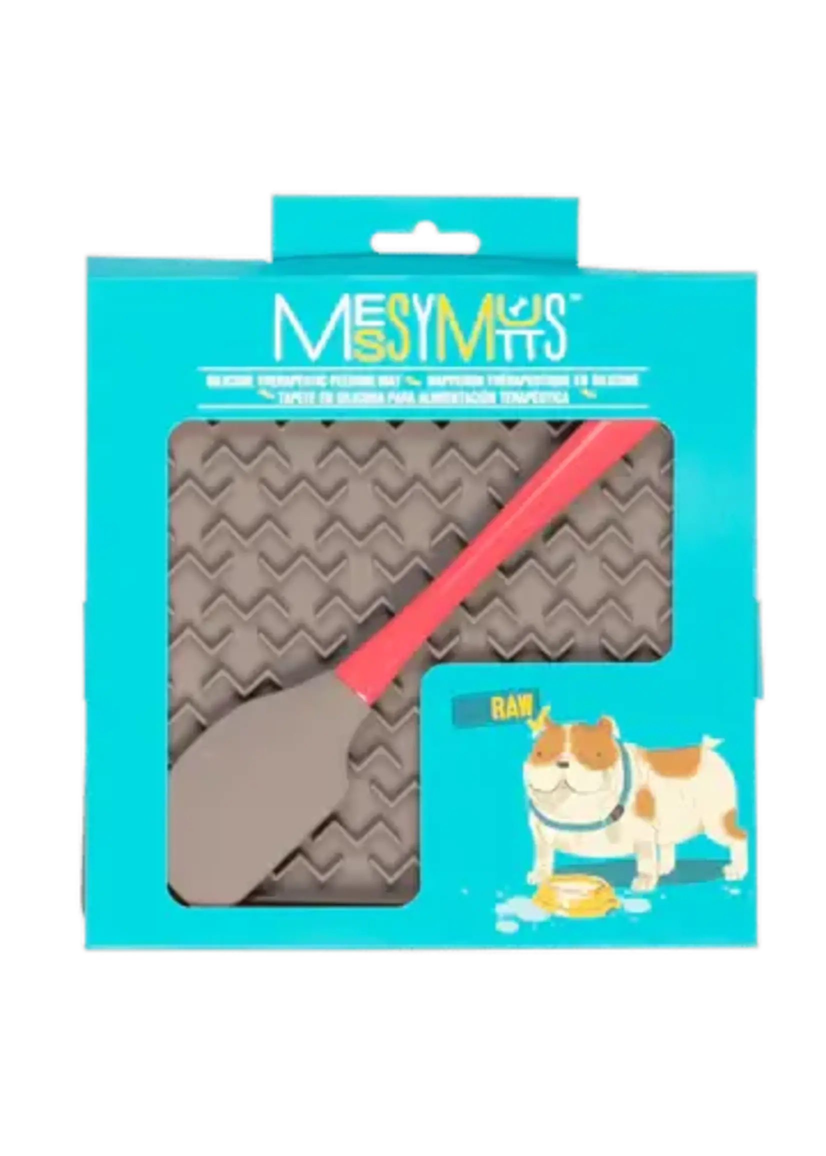 Messy Mutts Messy Mutts - Silicone Therapeutic Feeding Mat with Spatula Regular