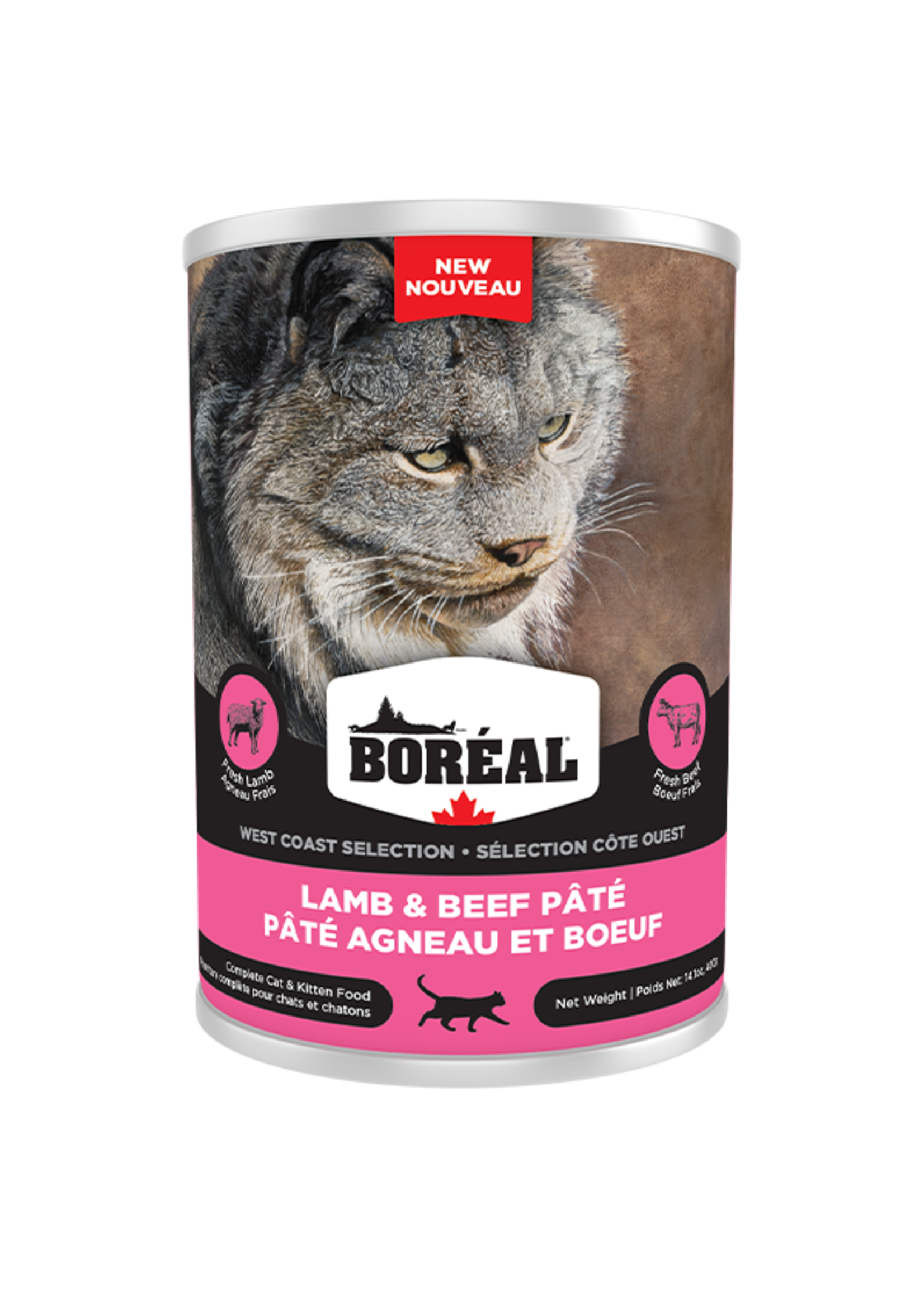Boreal Boreal - West Coast Lamb and Beef Pate 400g Cat