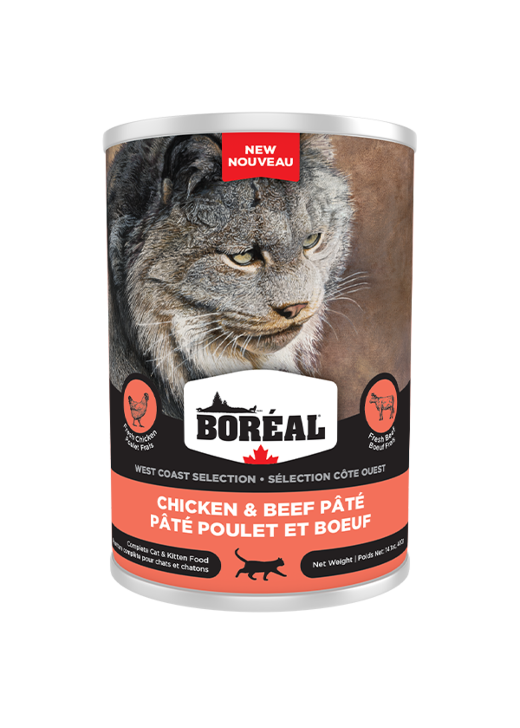Boreal Boreal West Coast - Chicken and Beef Pate 400g Cat