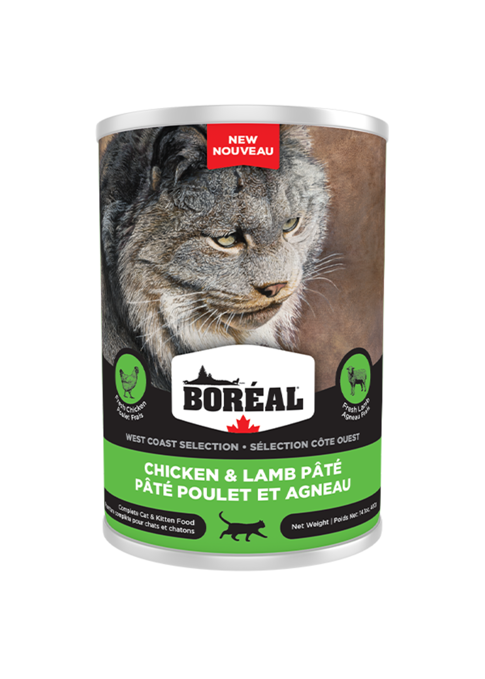 Boreal Boreal West Coast - Chicken and Lamb Pate 400g Cat