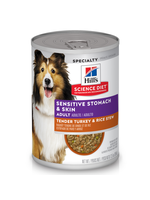 Hill's Science Diet Hill's Science Diet - Dog Adult Sensitive Stomach & Skin Tender Turkey Entree 12.8oz