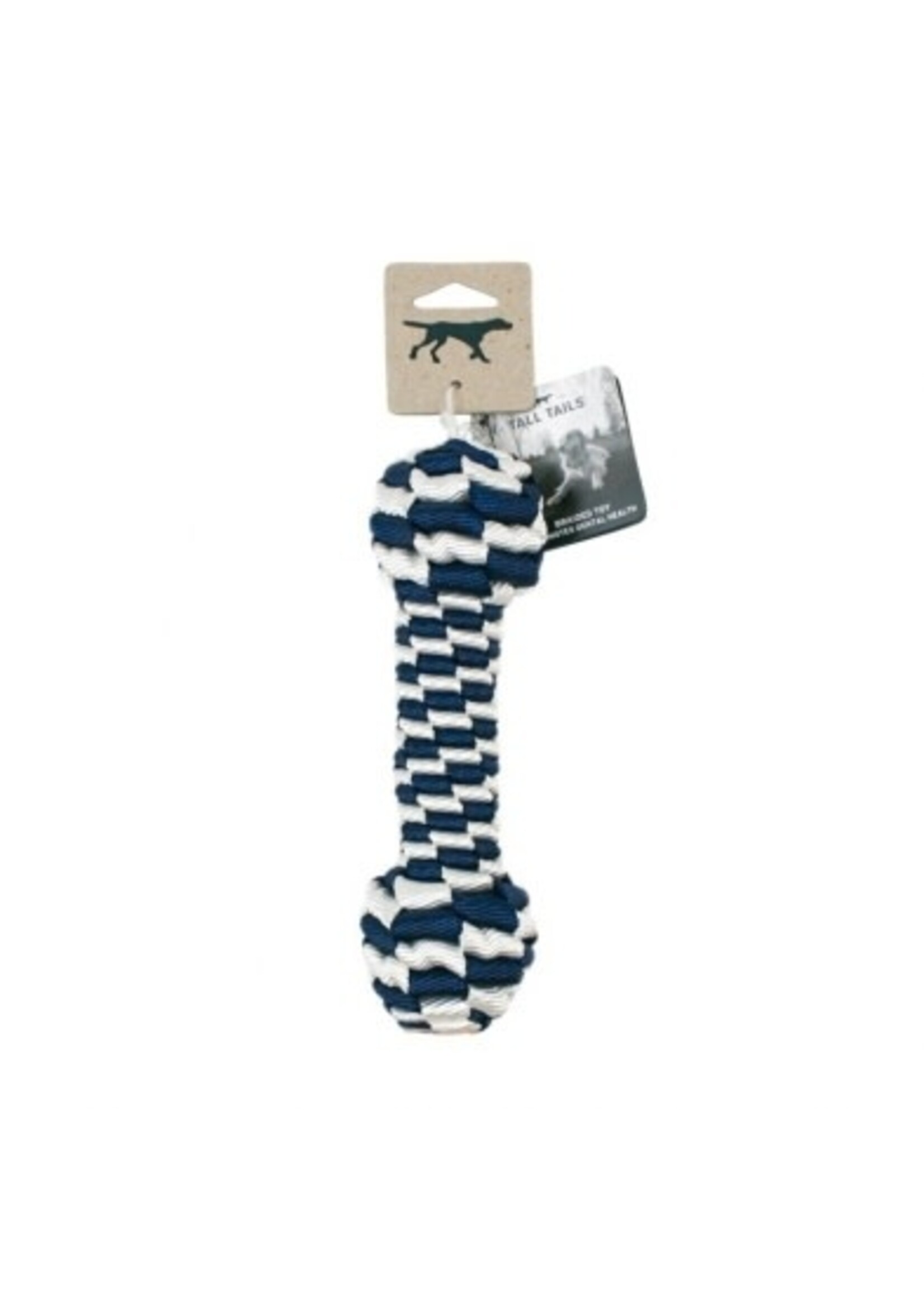 Tall Tails Tall Tails - 9" Braided Bone Toy - Navy